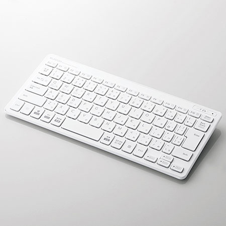 エレコム Bluetooth超薄型ミニキーボード TK-FBP100-WH