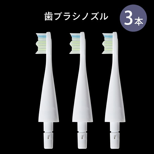 【歯ブラシノズル 3本セット】BLANCA専用 交換用 口腔洗浄器 ジェットウォッシャー 音波洗浄電動歯ブラシ　ブラシからジェットウォッシャー【2025年6月度 月間優良ショップ受賞】