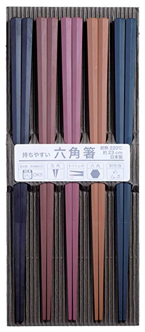 サンライフ 食洗機対応 PBT箸 23cm 5膳セット