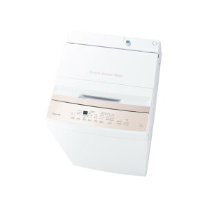 東芝 全自動洗濯機 洗濯：7.0kg 簡易乾燥 幅55.5cm Wシャワー洗浄 スピードコース 部屋干しモード AW-7GM4(W) ホワイト系