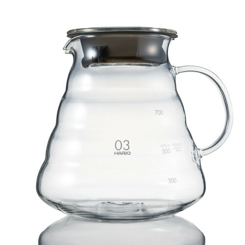 HARIO ハリオ V60グラスサーバー800クリア 実用容量／800ml クリア XGSR-80-TB