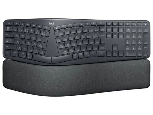 【ポイント10倍】 ロジクール キーボード Ergo K860 Wireless Split Keyboard for Business K860B [グラファイト] [キーレイアウト：日本語113 キースイッチ：パンタグラフ インターフェイス：USB/Bluetooth テンキー：あり] 【P10倍】