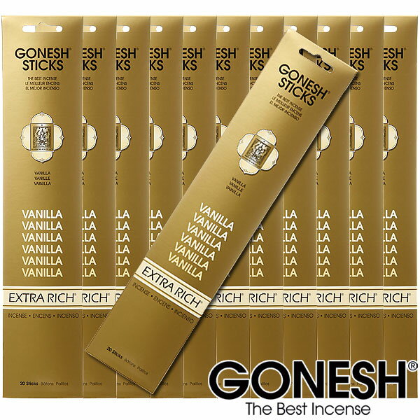 GONESH ガーネッシュ バニラ スティック incense 12パックセット