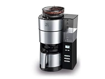 【中古】メリタ ミル全自動コーヒーメーカー アロマフレッシュサーモ 210杯用 ブラック AFT1021-1B